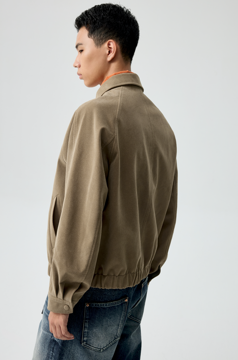 SIMPLE PROJECT SUEDE JACKET