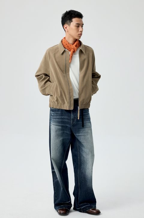 SIMPLE PROJECT SUEDE JACKET