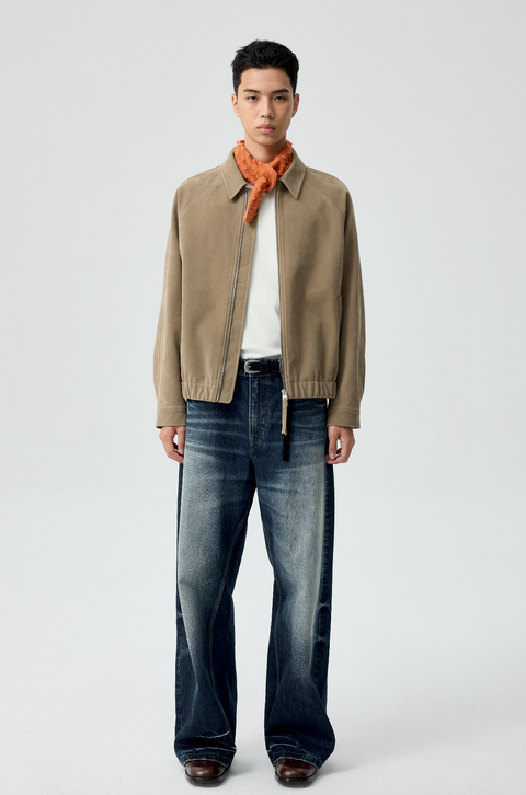 SIMPLE PROJECT SUEDE JACKET