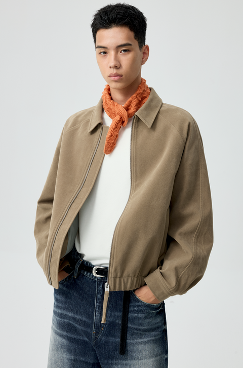 SIMPLE PROJECT SUEDE JACKET