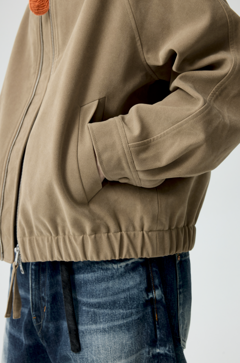 SIMPLE PROJECT SUEDE JACKET