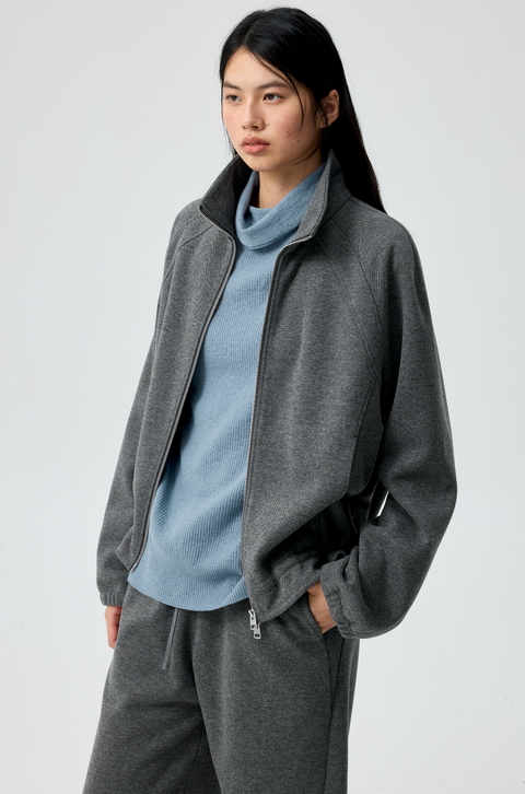 SIMPLE PROJECT RUFFLED HOODIE