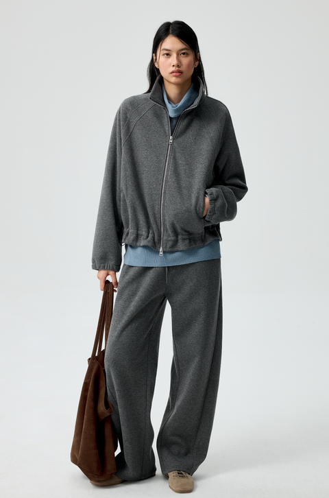 SIMPLE PROJECT RUFFLED HOODIE