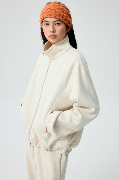 SIMPLE PROJECT RUFFLED HOODIE