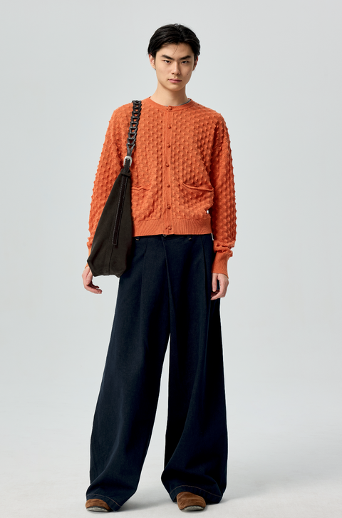 SIMPLE PROJECT BELTED SUEDE TOTE