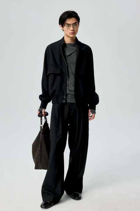 SIMPLE PROJECT BELTED SUEDE TOTE