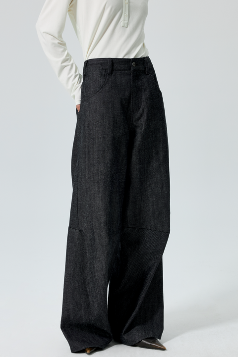 SIMPLE PROJECT SELVEDGE 3D-CUT JEANS