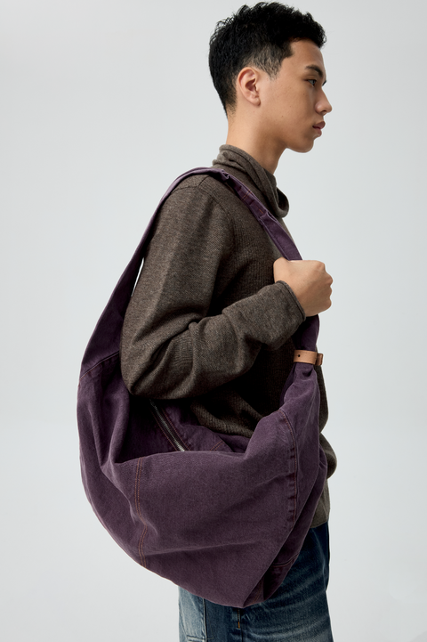 SIMPLE PROJECT GARMENT-DYED BAG