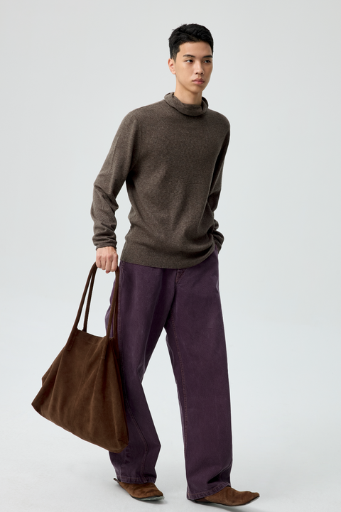 SIMPLE PROJECT SLOUCHY SUEDE TOTE