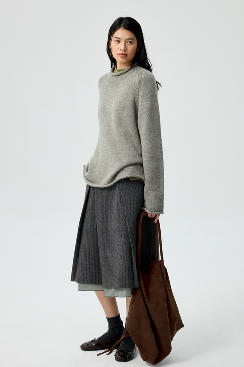 SIMPLE PROJECT SLOUCHY SUEDE TOTE