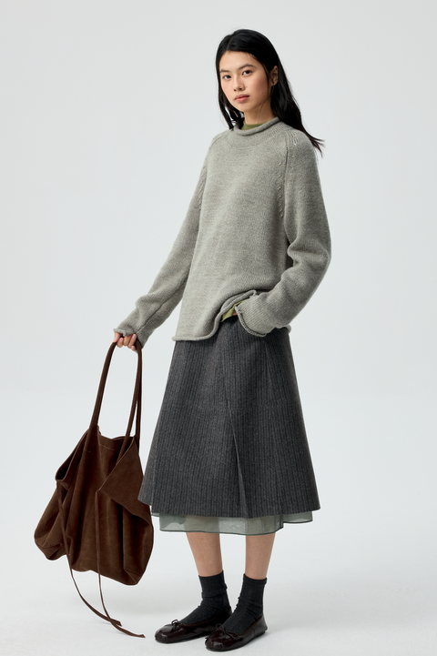 SIMPLE PROJECT SLOUCHY SUEDE TOTE