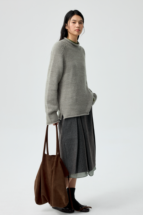 SIMPLE PROJECT SLOUCHY SUEDE TOTE