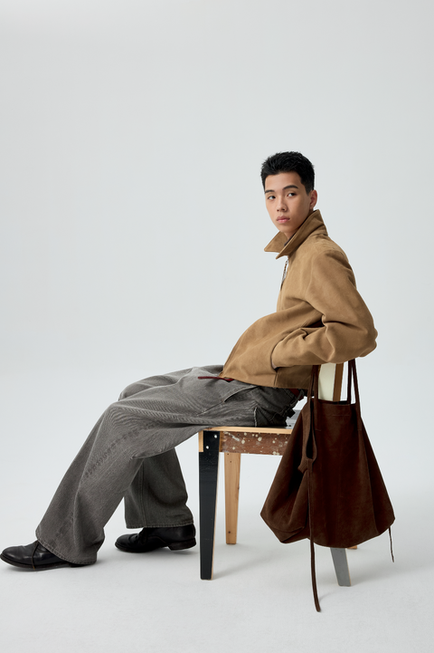 SIMPLE PROJECT SLOUCHY SUEDE TOTE