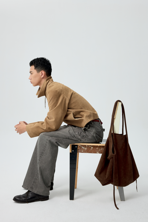 SIMPLE PROJECT SLOUCHY SUEDE TOTE