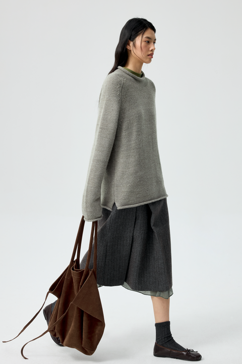 SIMPLE PROJECT SLOUCHY SUEDE TOTE