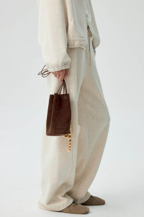 SIMPLE PROJECT SUEDE BUCKET BAG