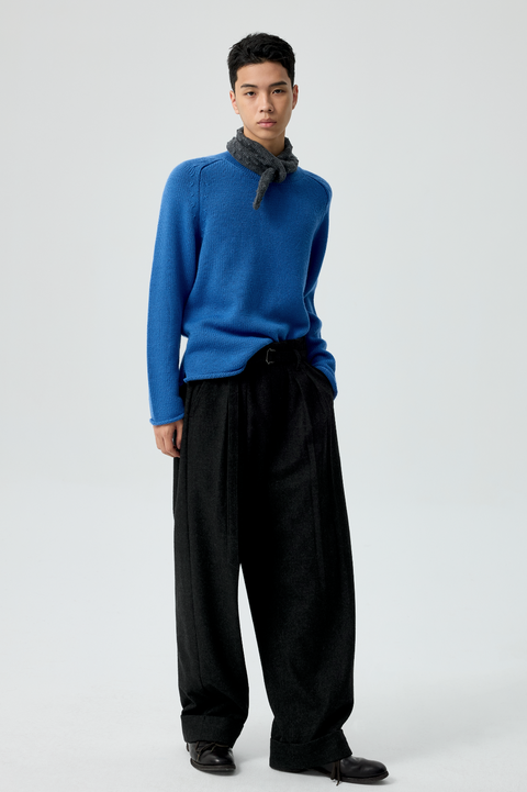 SIMPLE PROJECT RUFFLED TROUSERS