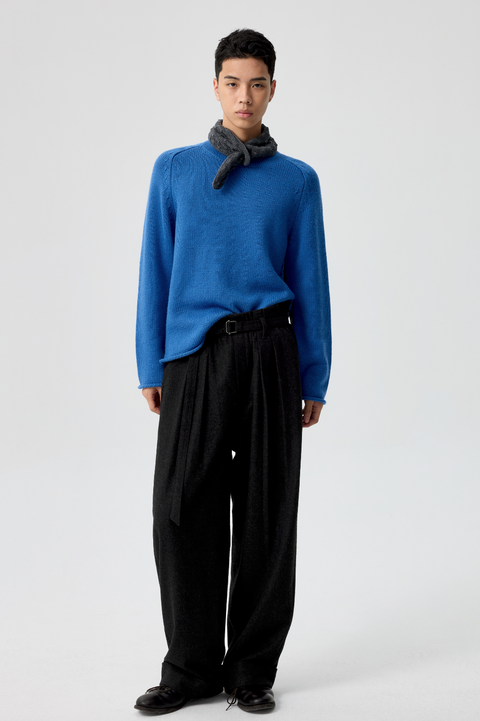 SIMPLE PROJECT RUFFLED TROUSERS