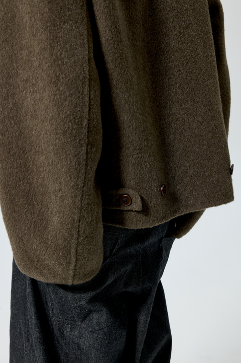 SIMPLE PROJECT WOOL HARRINGTON JACKET