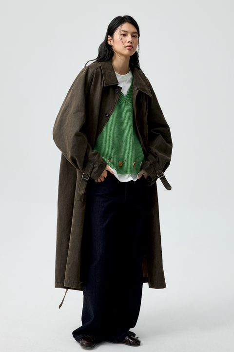 SIMPLE PROJECT COATED COAT