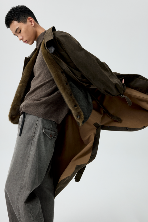 SIMPLE PROJECT COATED COAT