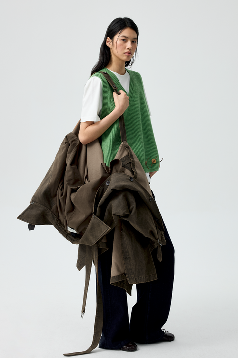 SIMPLE PROJECT COATED COAT