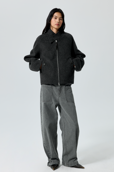 SIMPLE PROJECT BELTED TROUSERS