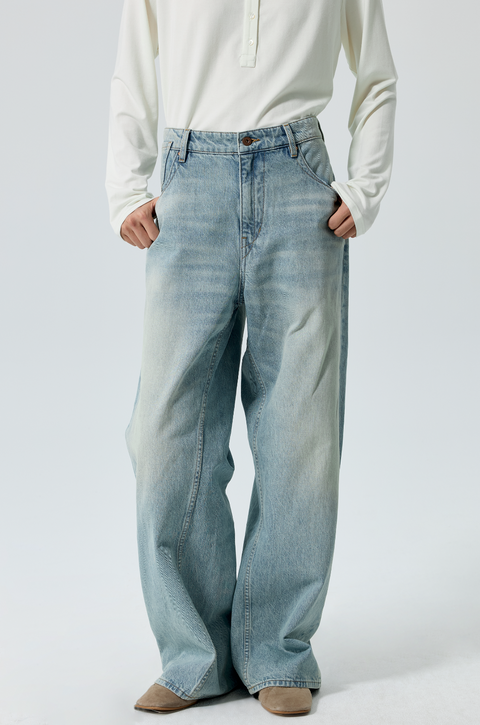 SIMPLE PROJECT KAIHARA WASHED JEANS