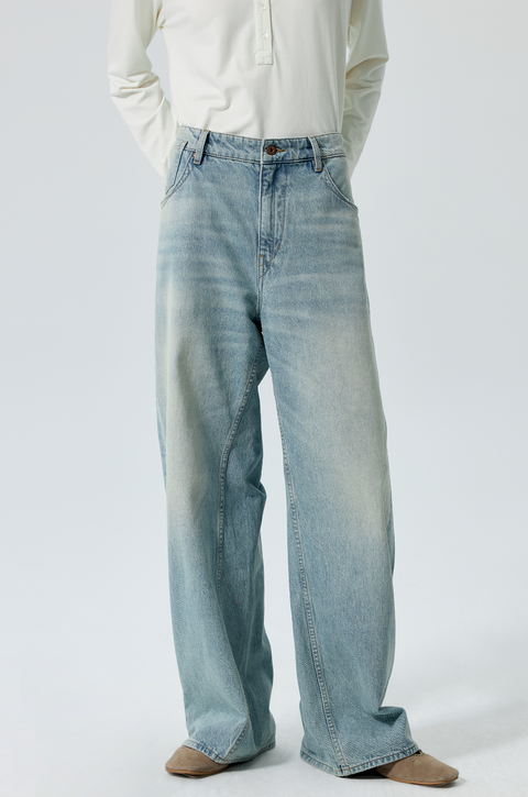 SIMPLE PROJECT KAIHARA WASHED JEANS