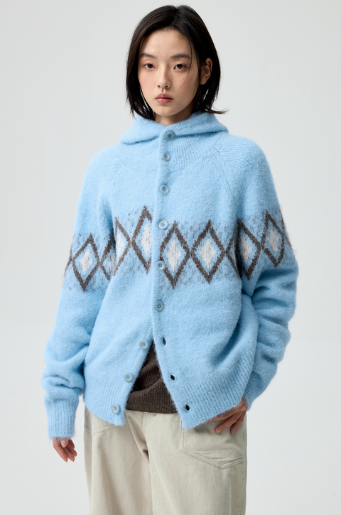 SIMPLE PROJECT JACQUARD SWEATER