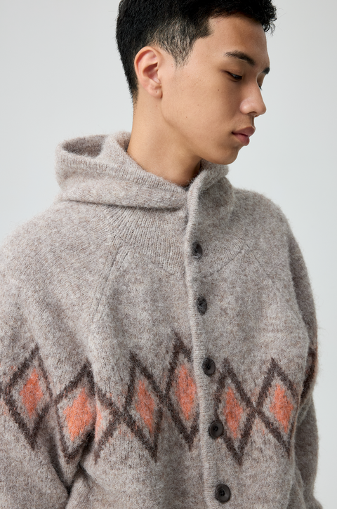 SIMPLE PROJECT JACQUARD SWEATER