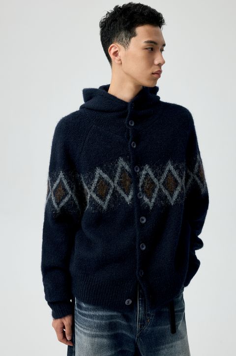 SIMPLE PROJECT JACQUARD SWEATER