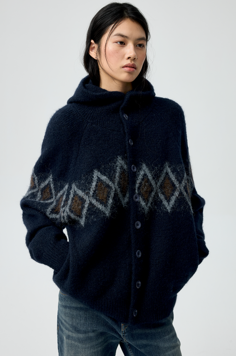 SIMPLE PROJECT JACQUARD SWEATER