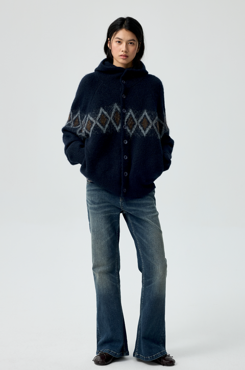 SIMPLE PROJECT JACQUARD SWEATER