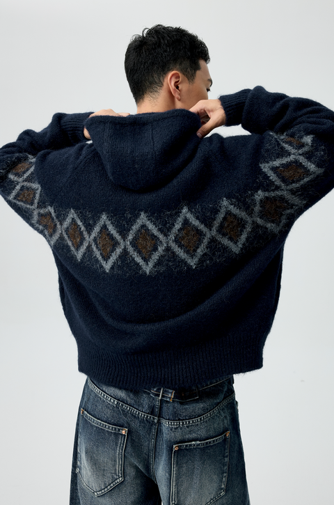 SIMPLE PROJECT JACQUARD SWEATER