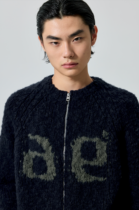 SIMPLE PROJECT COLOR-BLOCK CARDIGAN