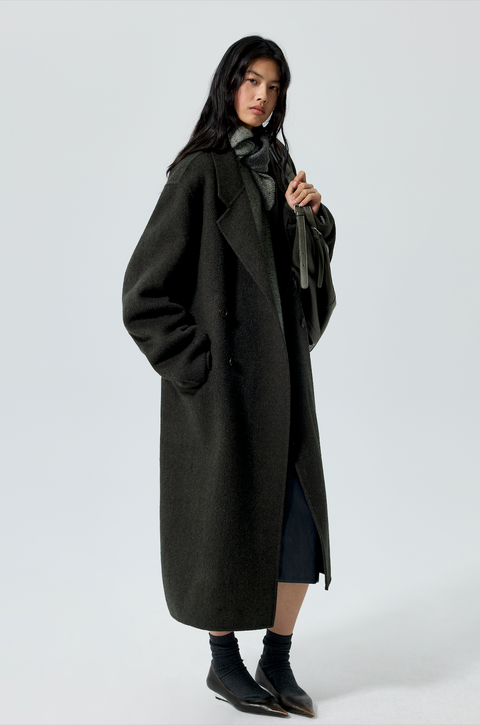 SIMPLE PROJECT WOOL CHESTER COAT