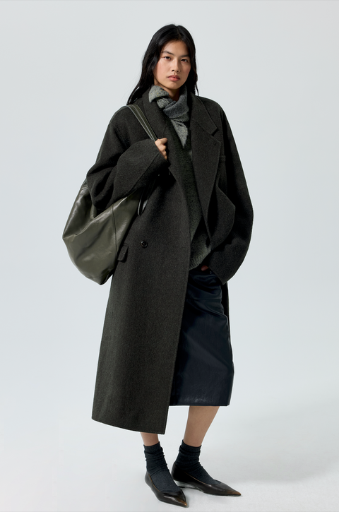 SIMPLE PROJECT WOOL CHESTER COAT