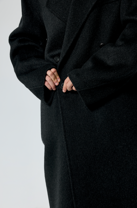 SIMPLE PROJECT WOOL CHESTER COAT