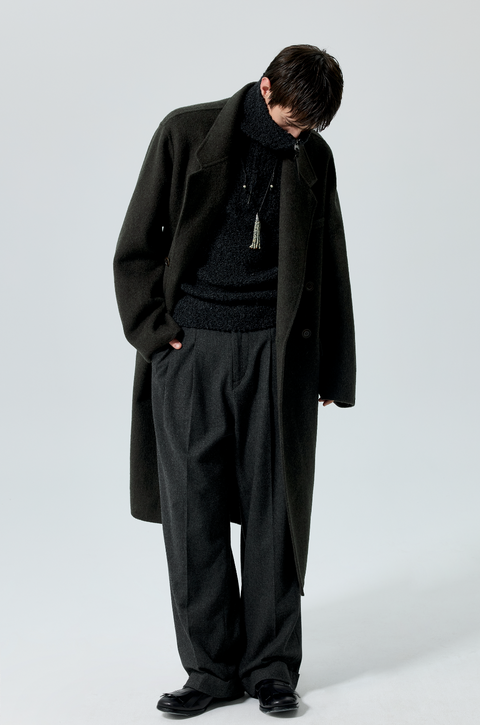 SIMPLE PROJECT WOOL CHESTER COAT