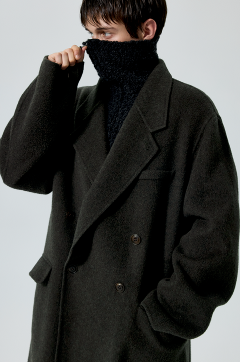 SIMPLE PROJECT WOOL CHESTER COAT