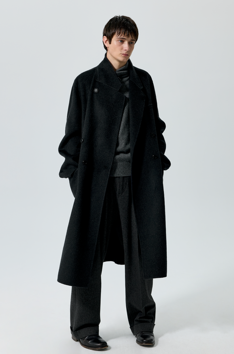 SIMPLE PROJECT WOOL CHESTER COAT