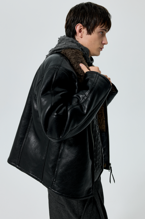 SIMPLE PROJECT SHEARLING JACKET