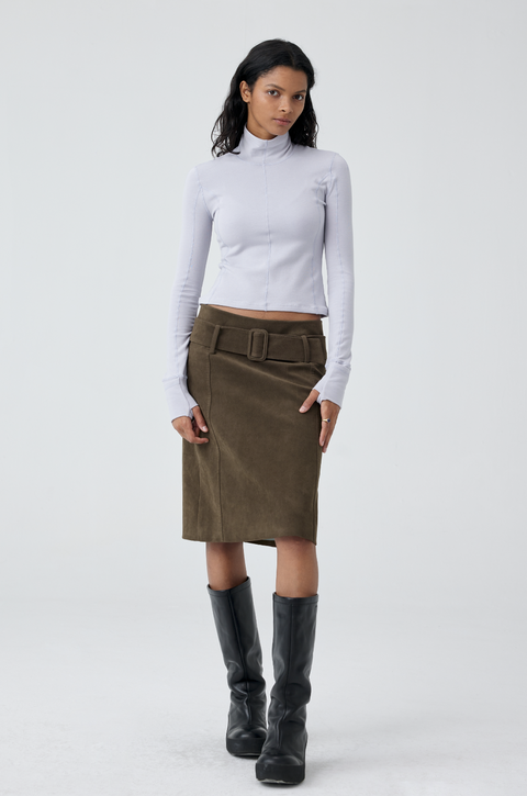 SIMPLE PROJECT SUEDETTE SKIRT