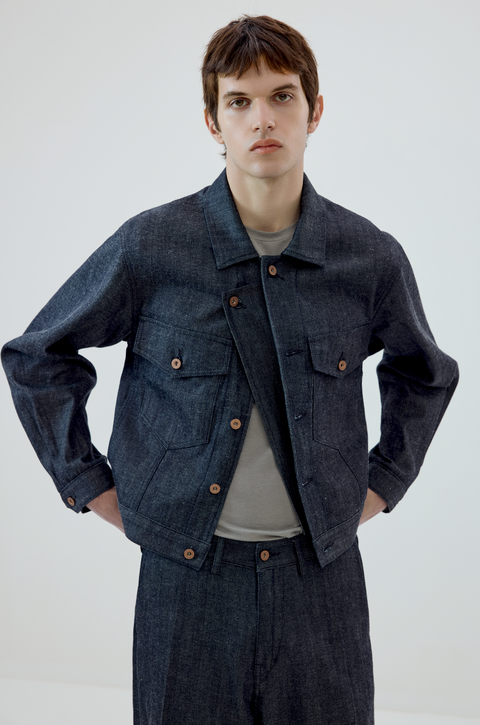 SIMPLE PROJECT SELVEDGE FIELD JACKET