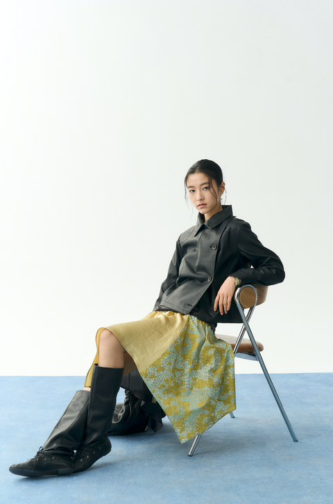 NULL NONE CROPPED SHORT LEATHER JACKET