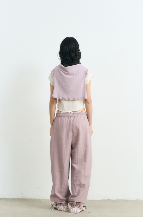 NULL NONE PATCHWORK DRAWSTRING PANTS
