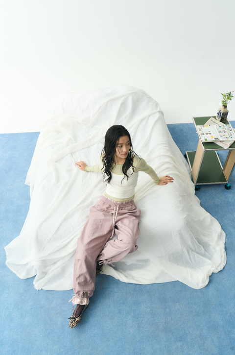 NULL NONE PATCHWORK DRAWSTRING PANTS