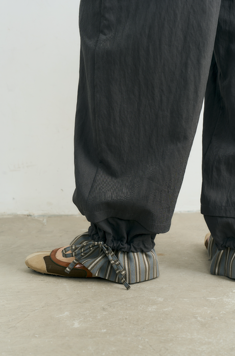 NULL NONE PATCHWORK DRAWSTRING PANTS