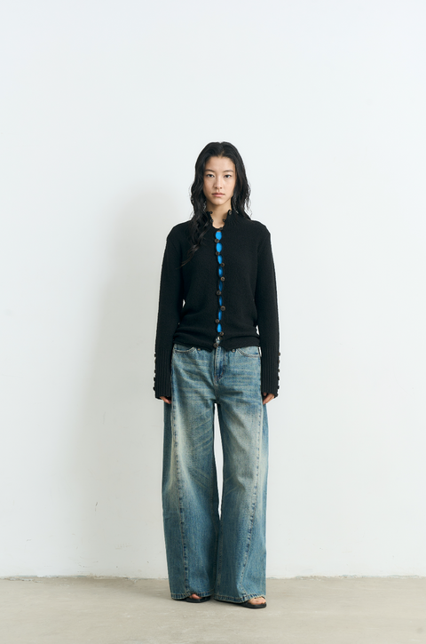 NULL NONE HORN KNIT CARDIGAN